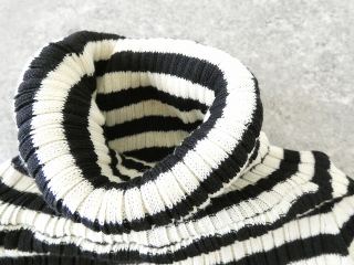 NARU 綿コーマランダムリブボーダータートルネックの商品画像100