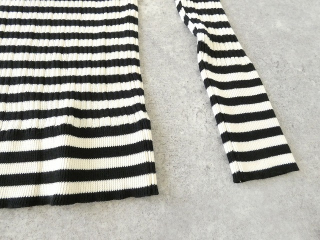 NARU 綿コーマランダムリブボーダータートルネックの商品画像102