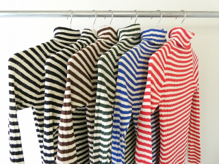 NARU 綿コーマランダムリブボーダータートルネックの商品画像18