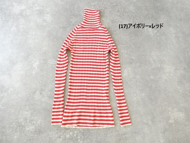 NARU 綿コーマランダムリブボーダータートルネックの商品画像28