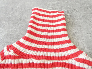 NARU 綿コーマランダムリブボーダータートルネックの商品画像30