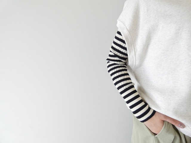 NARU 綿コーマランダムリブボーダータートルネックの商品画像4