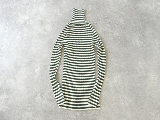 NARU 綿コーマランダムリブボーダータートルネックの商品画像57