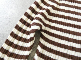 NARU 綿コーマランダムリブボーダータートルネックの商品画像73