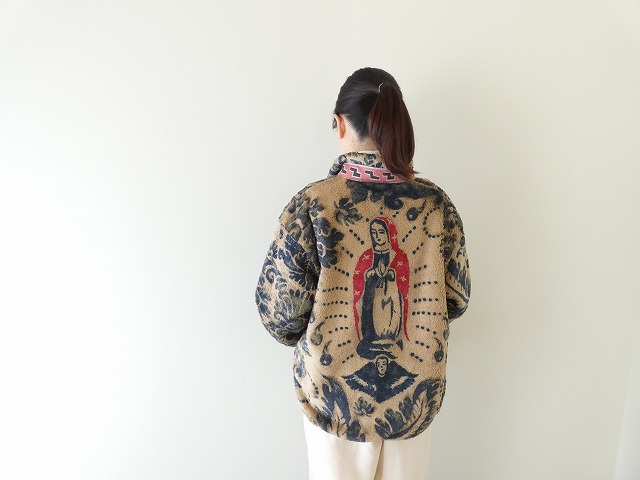 KAPITAL(キャピタル) ダマスク柄フリース ZIPブルゾン バージンマリアの商品画像1