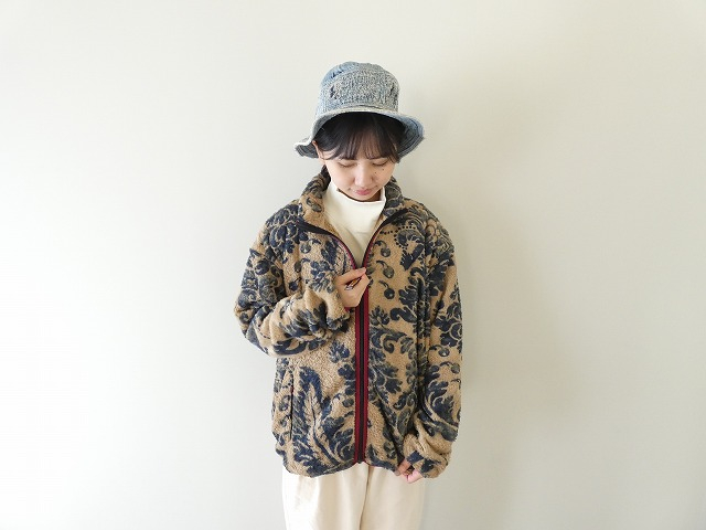 KAPITAL(キャピタル) ダマスク柄フリース ZIPブルゾン バージンマリアの商品画像2