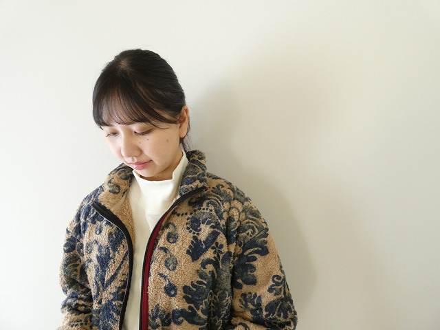 KAPITAL(キャピタル) ダマスク柄フリース ZIPブルゾン バージンマリアの商品画像3