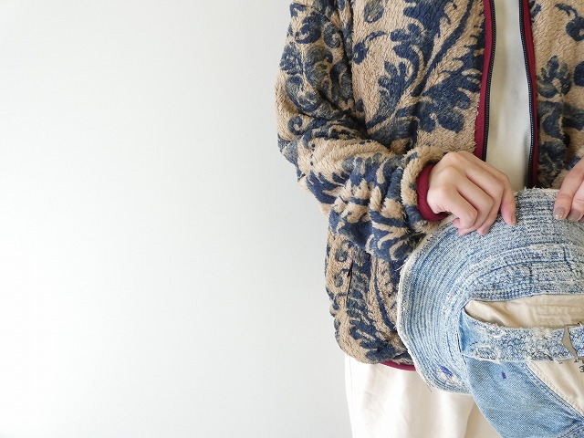 KAPITAL(キャピタル) ダマスク柄フリース ZIPブルゾン バージンマリアの商品画像4