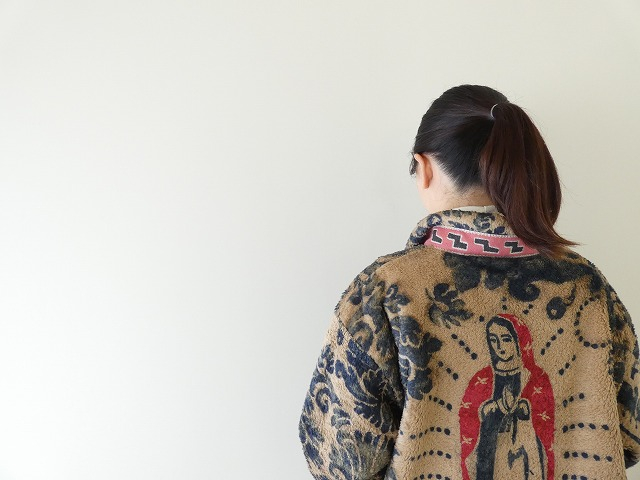 KAPITAL(キャピタル) ダマスク柄フリース ZIPブルゾン バージンマリアの商品画像6