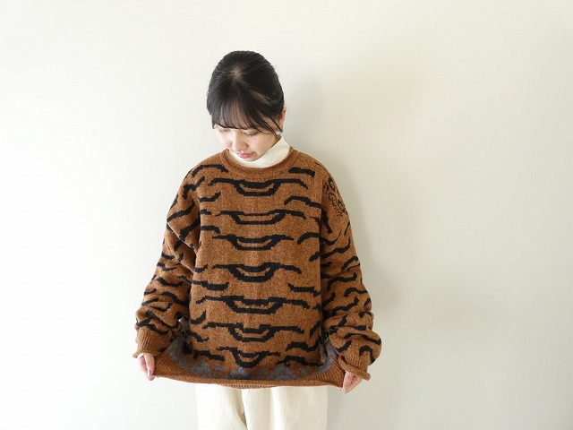 KAPITAL(キャピタル) 7Gウール ネパールタイガークルーセーターの商品画像1