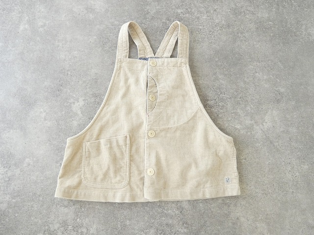 快晴堂(かいせいどう) HAYATE・TOPベージュのコール天 オーバーオールベストの商品画像10