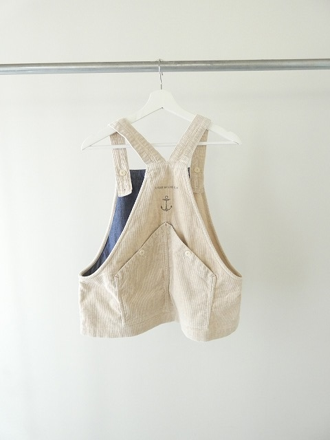 快晴堂(かいせいどう) HAYATE・TOPベージュのコール天 オーバーオールベストの商品画像11