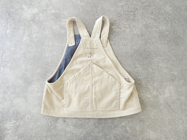 快晴堂(かいせいどう) HAYATE・TOPベージュのコール天 オーバーオールベストの商品画像12