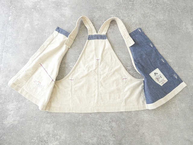 快晴堂(かいせいどう) HAYATE・TOPベージュのコール天 オーバーオールベストの商品画像13