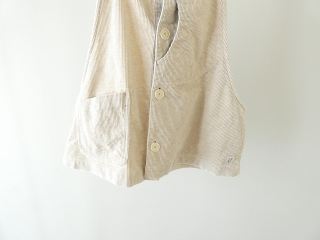 快晴堂(かいせいどう) HAYATE・TOPベージュのコール天 オーバーオールベストの商品画像22