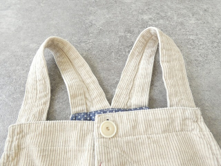 快晴堂(かいせいどう) HAYATE・TOPベージュのコール天 オーバーオールベストの商品画像23