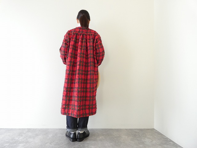 快晴堂(かいせいどう) タータンフォーエバー Wideスタンド衿&ギャザーワンピースの商品画像10