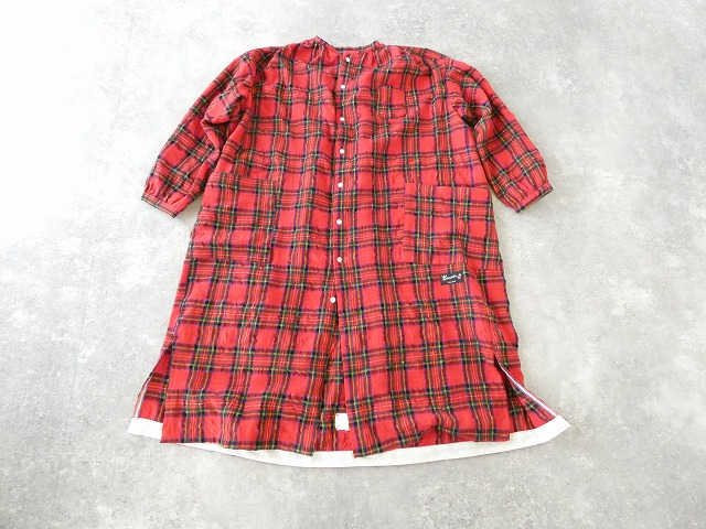 快晴堂(かいせいどう) タータンフォーエバー Wideスタンド衿&ギャザーワンピースの商品画像12