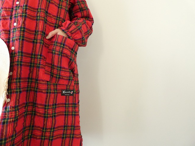 快晴堂(かいせいどう) タータンフォーエバー Wideスタンド衿&ギャザーワンピースの商品画像5