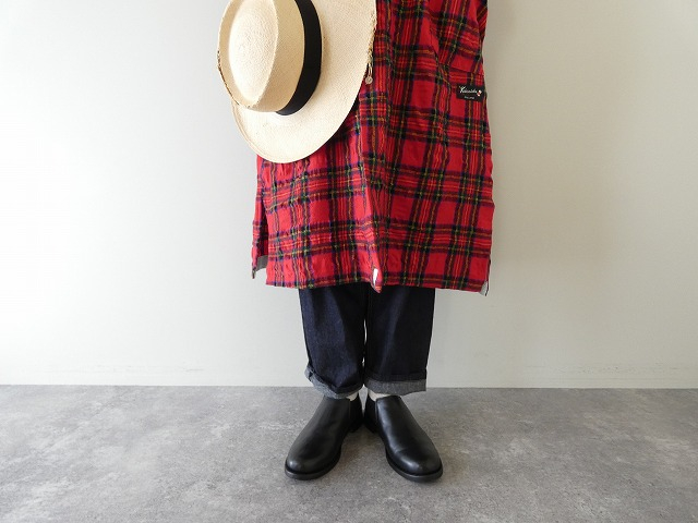 快晴堂(かいせいどう) タータンフォーエバー Wideスタンド衿&ギャザーワンピースの商品画像6