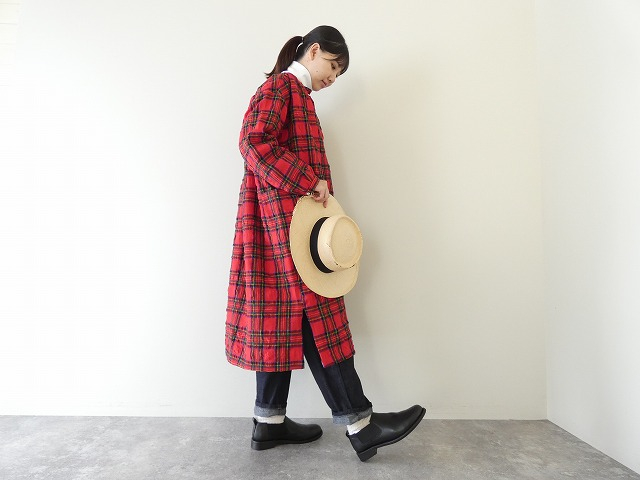 快晴堂(かいせいどう) タータンフォーエバー Wideスタンド衿&ギャザーワンピースの商品画像9