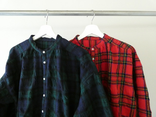 快晴堂(かいせいどう) タータンフォーエバー スタンド背タックシャツの商品画像16