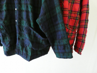 快晴堂(かいせいどう) タータンフォーエバー スタンド背タックシャツの商品画像17