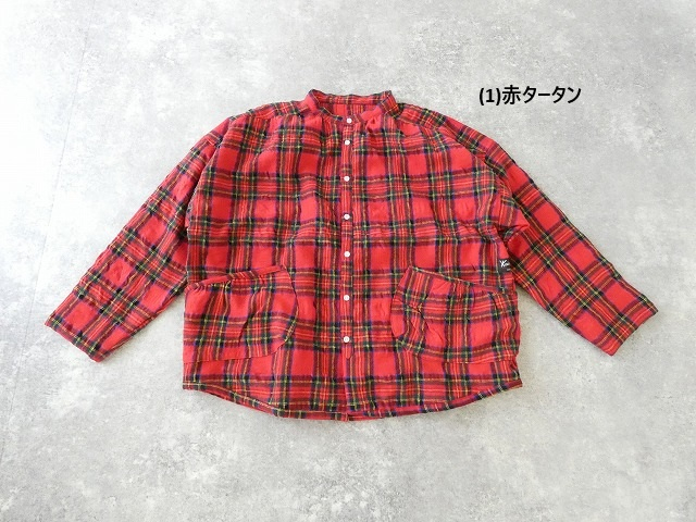 快晴堂(かいせいどう) タータンフォーエバー スタンド背タックシャツの商品画像42