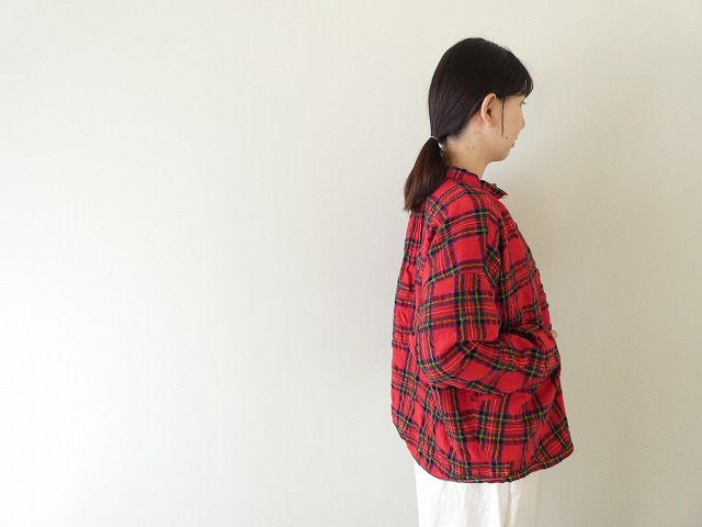 快晴堂(かいせいどう) タータンフォーエバー スタンド背タックシャツの商品画像8