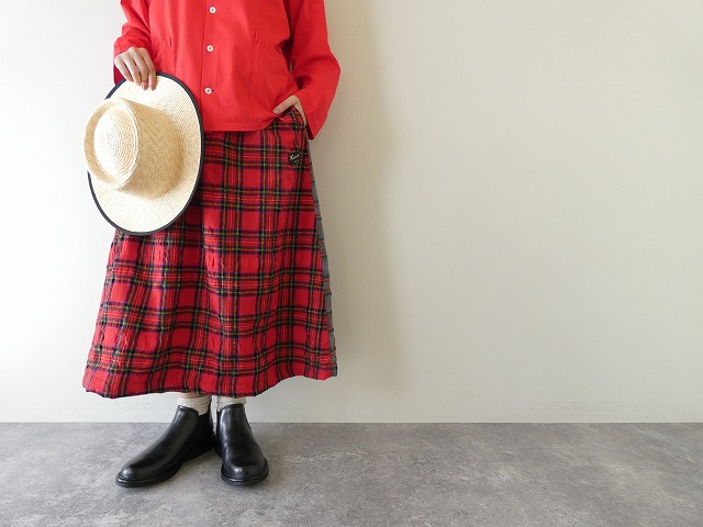 快晴堂(かいせいどう) タータンフォーエバー 後ろポケスカートの商品画像1