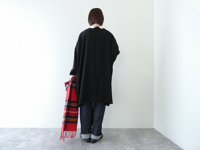 mizuiro ind(ミズイロインド) サテンコクーン衿付きワンピースの商品画像2