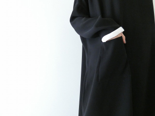 mizuiro ind(ミズイロインド) サテンコクーン衿付きワンピースの商品画像21