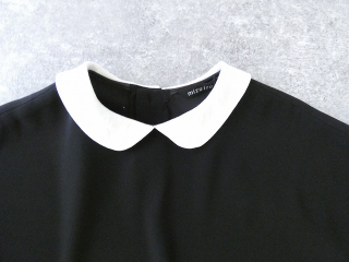 mizuiro ind(ミズイロインド) サテンコクーン衿付きワンピースの商品画像23