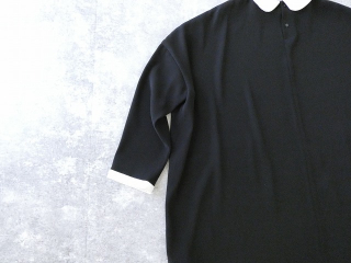 mizuiro ind(ミズイロインド) サテンコクーン衿付きワンピースの商品画像31