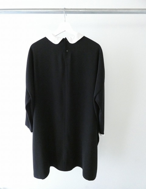 mizuiro ind(ミズイロインド) サテンコクーン衿付きワンピースの商品画像9