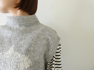 PK 魚柄のペルーニットベスト　アルパカ100%の商品画像21