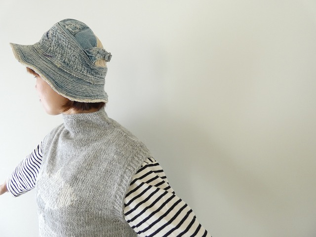 PK 魚柄のペルーニットベスト　アルパカ100%の商品画像6