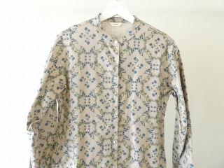 PK ブルーフラワーのバンドカラーワンピースの商品画像21