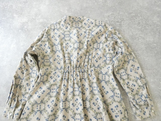 PK ブルーフラワーのバンドカラーワンピースの商品画像32