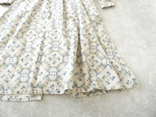 PK ブルーフラワーのバンドカラーワンピースの商品画像34