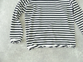 sabbatum(サバタム) ナチュラルソフト天竺ボーダーツイストタートルプルオーバーの商品画像25