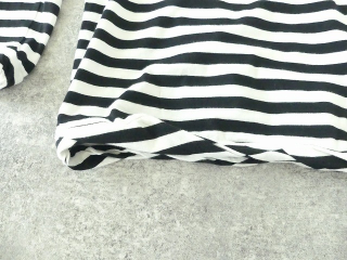 sabbatum(サバタム) ナチュラルソフト天竺ボーダーツイストタートルプルオーバーの商品画像26