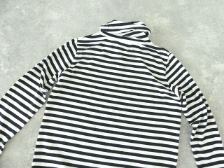 sabbatum(サバタム) ナチュラルソフト天竺ボーダーツイストタートルプルオーバーの商品画像28