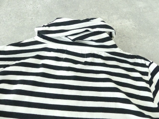 sabbatum(サバタム) ナチュラルソフト天竺ボーダーツイストタートルプルオーバーの商品画像29