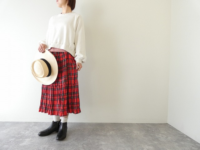 sabbatum(サバタム) ソフトモダン裏毛ラグランショートプルオーバーの商品画像1