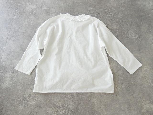 homspun(ホームスパン) バルキーシーチング薄手フリルプルオーバーブラウスの商品画像12