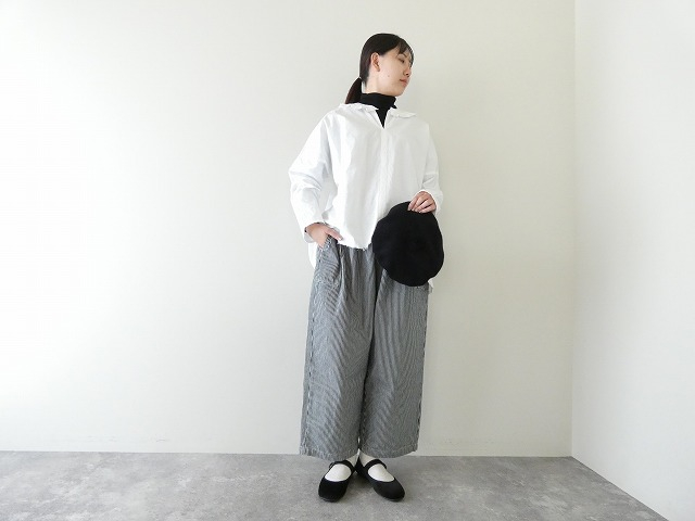 homspun(ホームスパン) バルキーシーチング薄手フリルプルオーバーブラウスの商品画像6