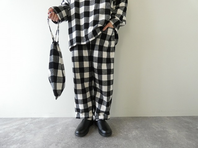 homspun(ホームスパン) ブロックチェックプルオーバー上下セットの商品画像6