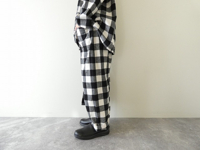 homspun(ホームスパン) ブロックチェックプルオーバー上下セットの商品画像7