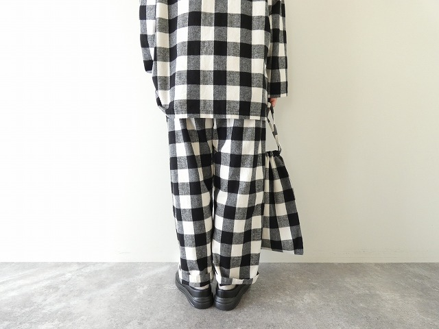 homspun(ホームスパン) ブロックチェックプルオーバー上下セットの商品画像8